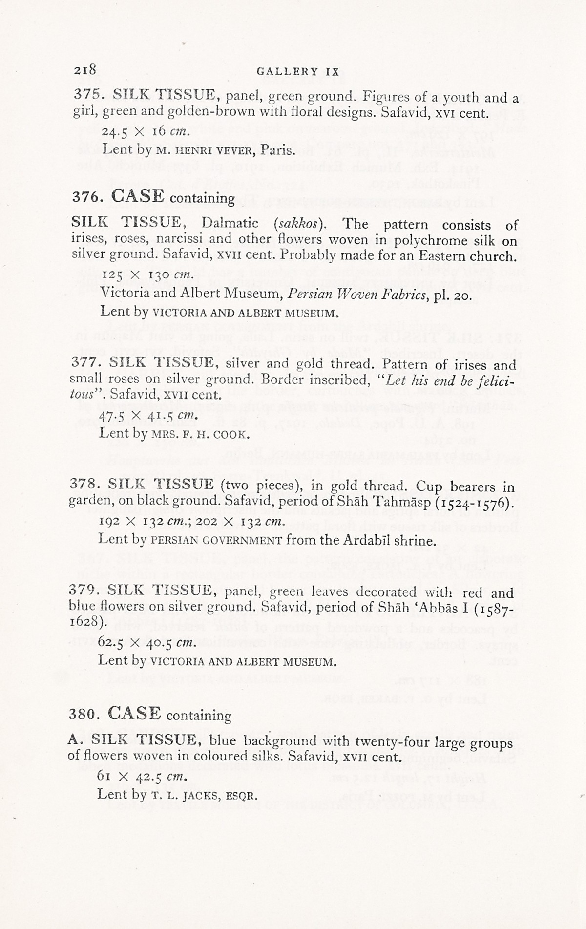 Page 246 of 1931 - International Exhibition of Persian Art