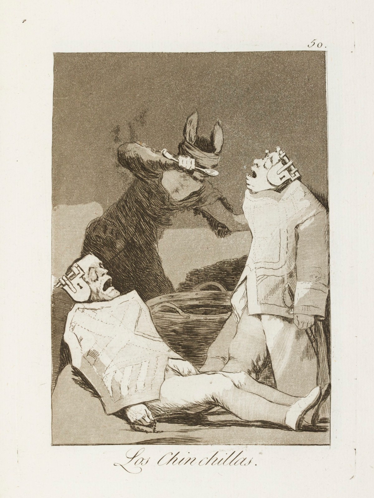 Francisco Goya, 'Los chinchillas.'