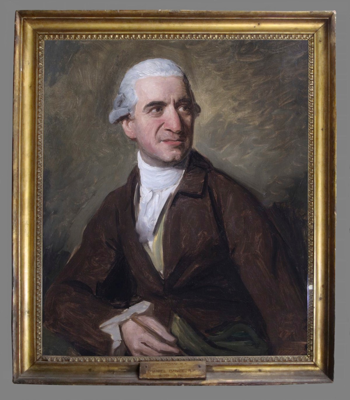 Unknown, Frame for Nathaniel Dance RA 'Portrait of Giovanni Battista Cipriani, R.A.'