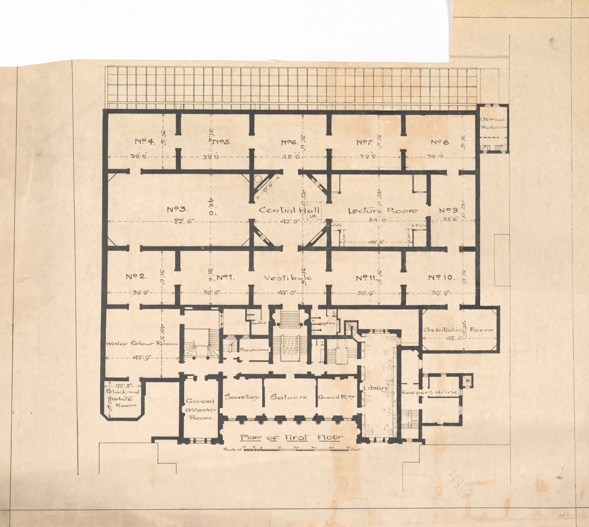 Plan Of First Floor Burlington House Works Of Art RA Collection Plan Of First Floor Burlington House Works Of Art RA Collection