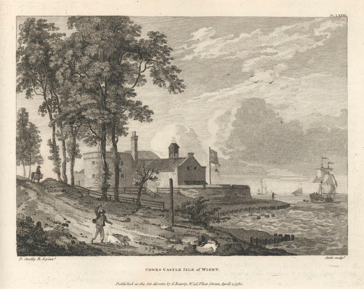 Paul Sandby RA, Cowes Castle, Isle of Wight