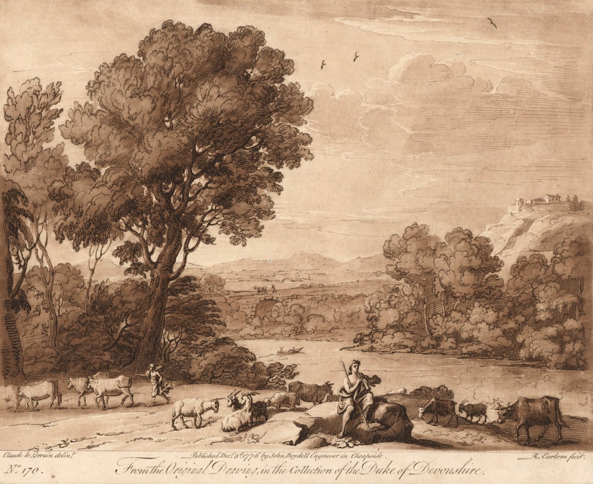 Richard Earlom, Landscape with Apollo and Mercury