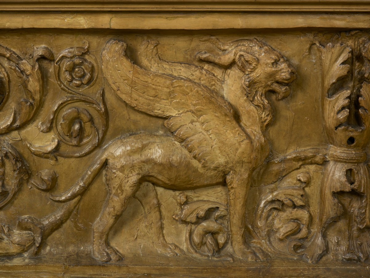 Vatican Museums (Vatican City), Cast of front panel of sarcophagus with griffins