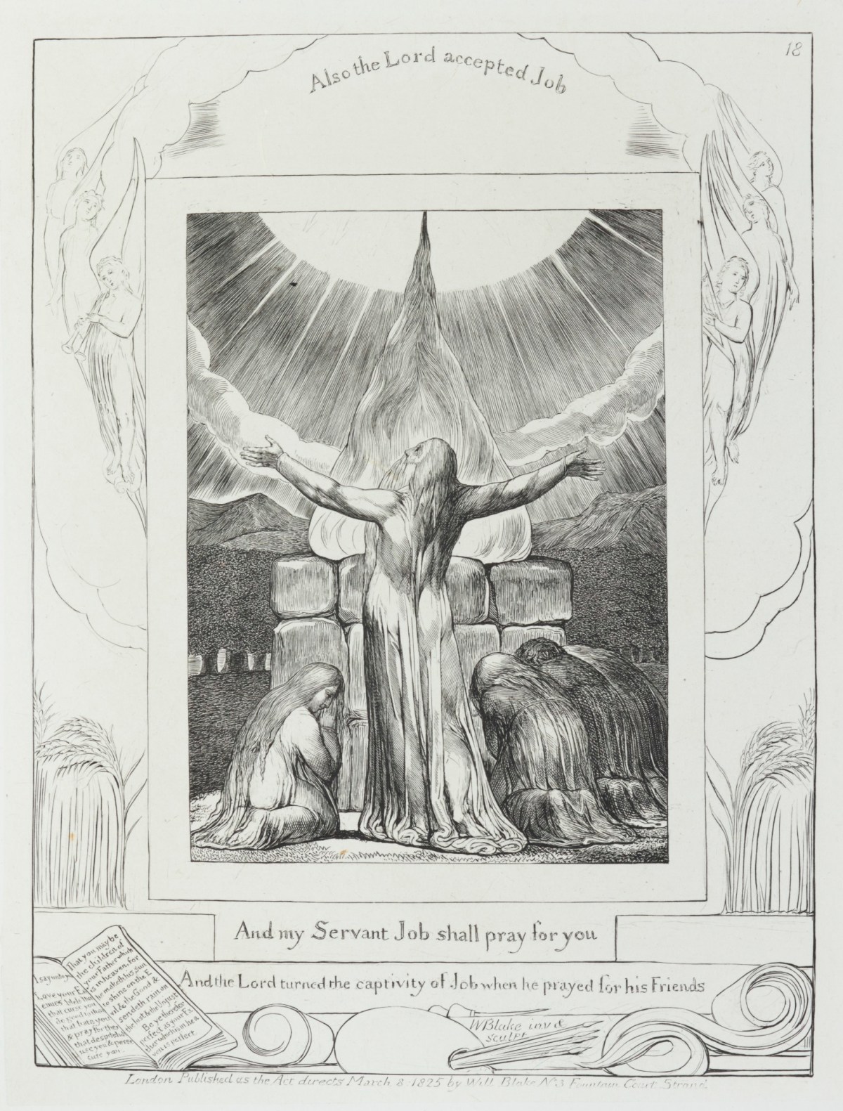 William Blake, 'And my Servant Job shall pray for you'