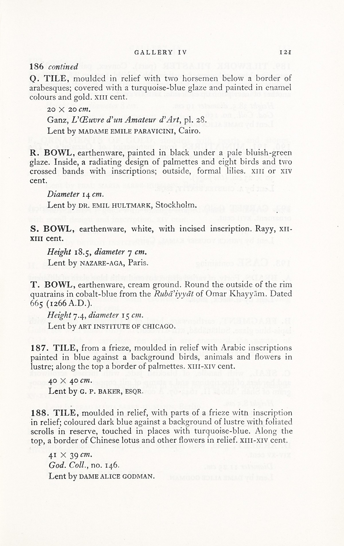 Page 149 of 1931 - International Exhibition of Persian Art