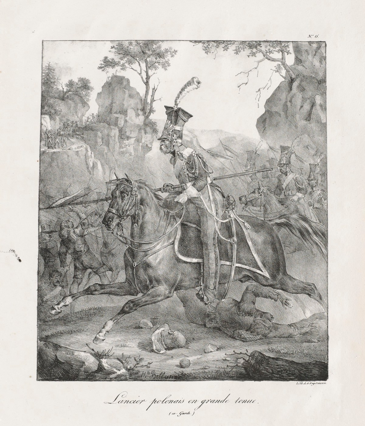 Joseph Louis Hippolyte Bellangé, Lancier polonais en grand tenue