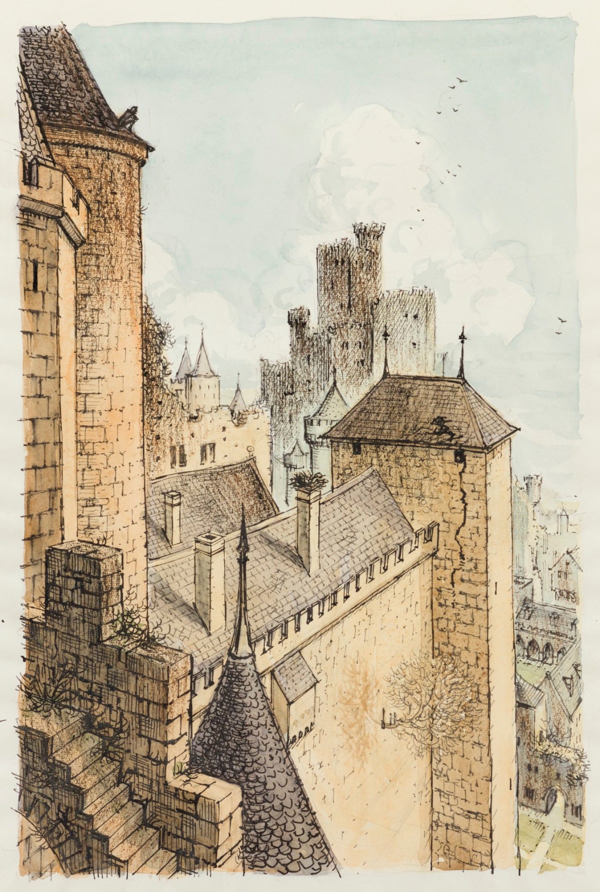 Charles W. Stewart, Steerpike surveying Gormenghast