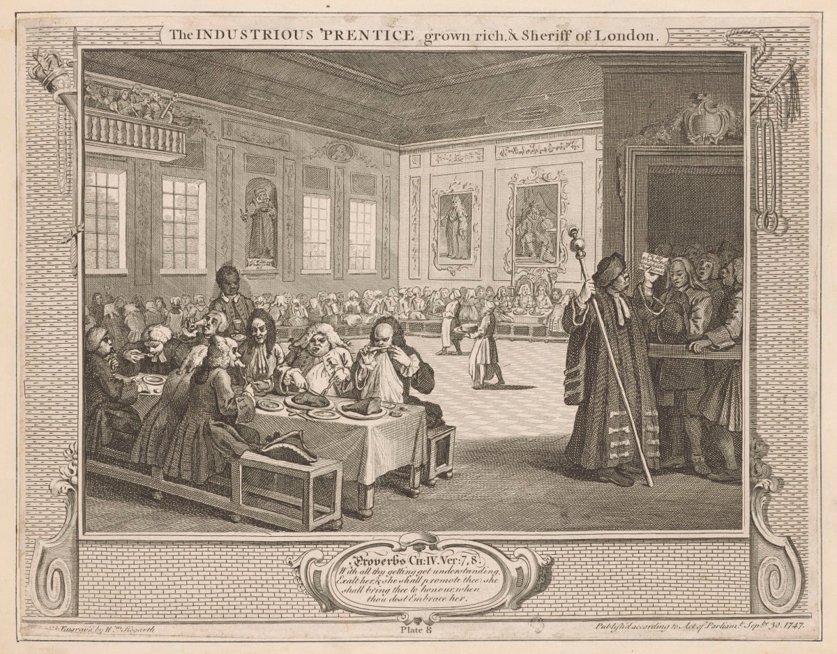 William Hogarth, Industry and Idleness, plate 8