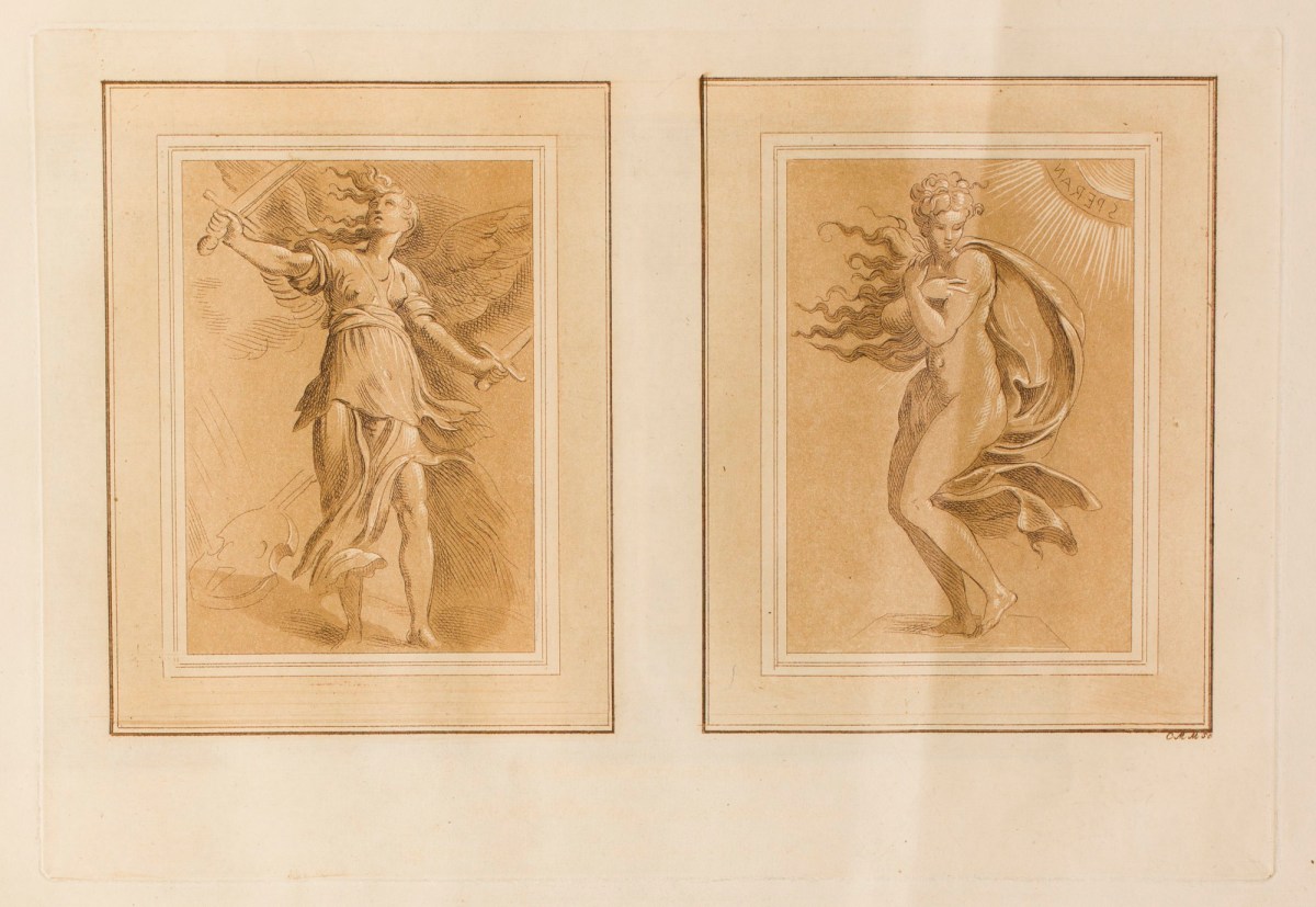Conrad Martin Metz, Winged female holding swords; Hope