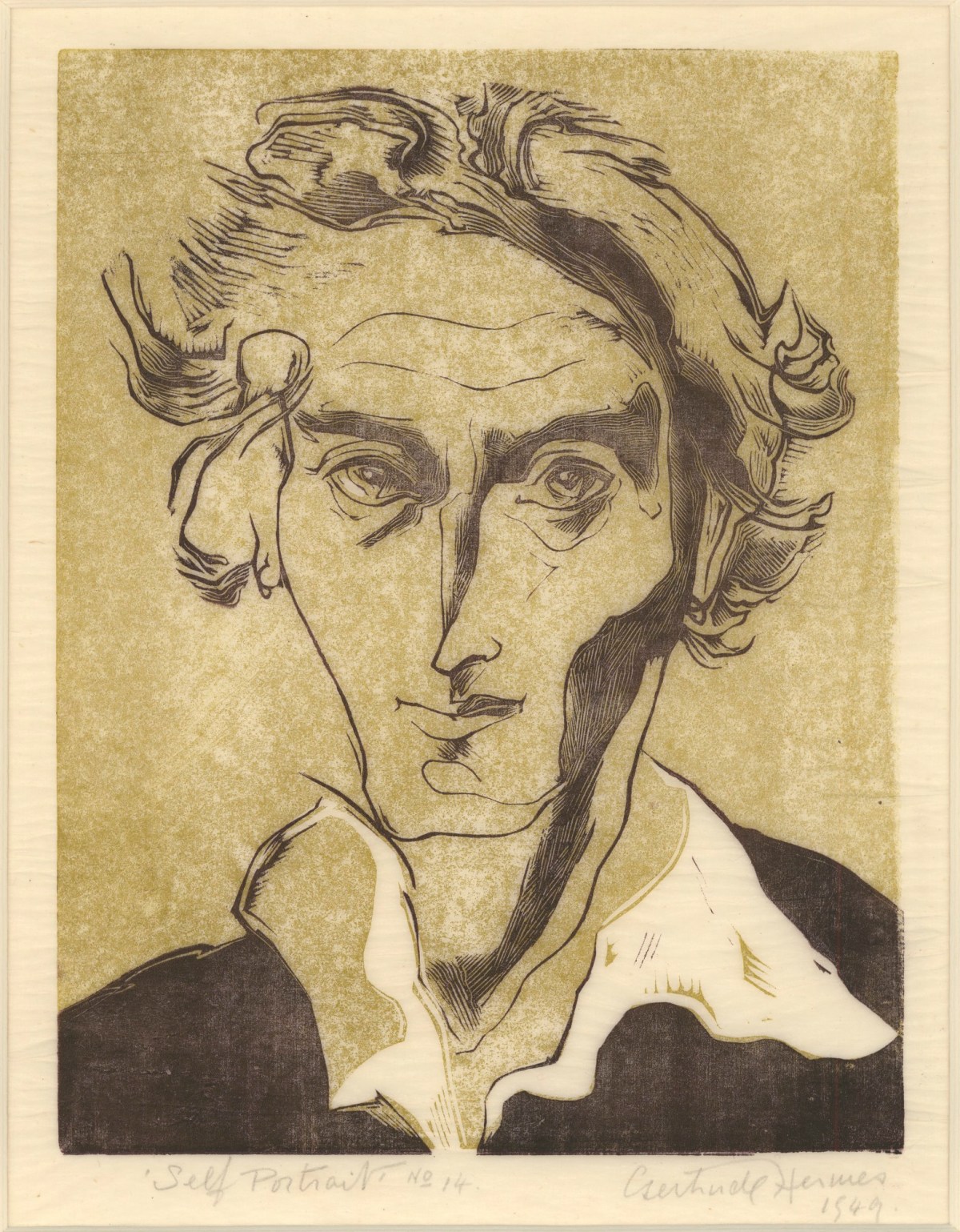 Gertrude Hermes RA, Self-portrait