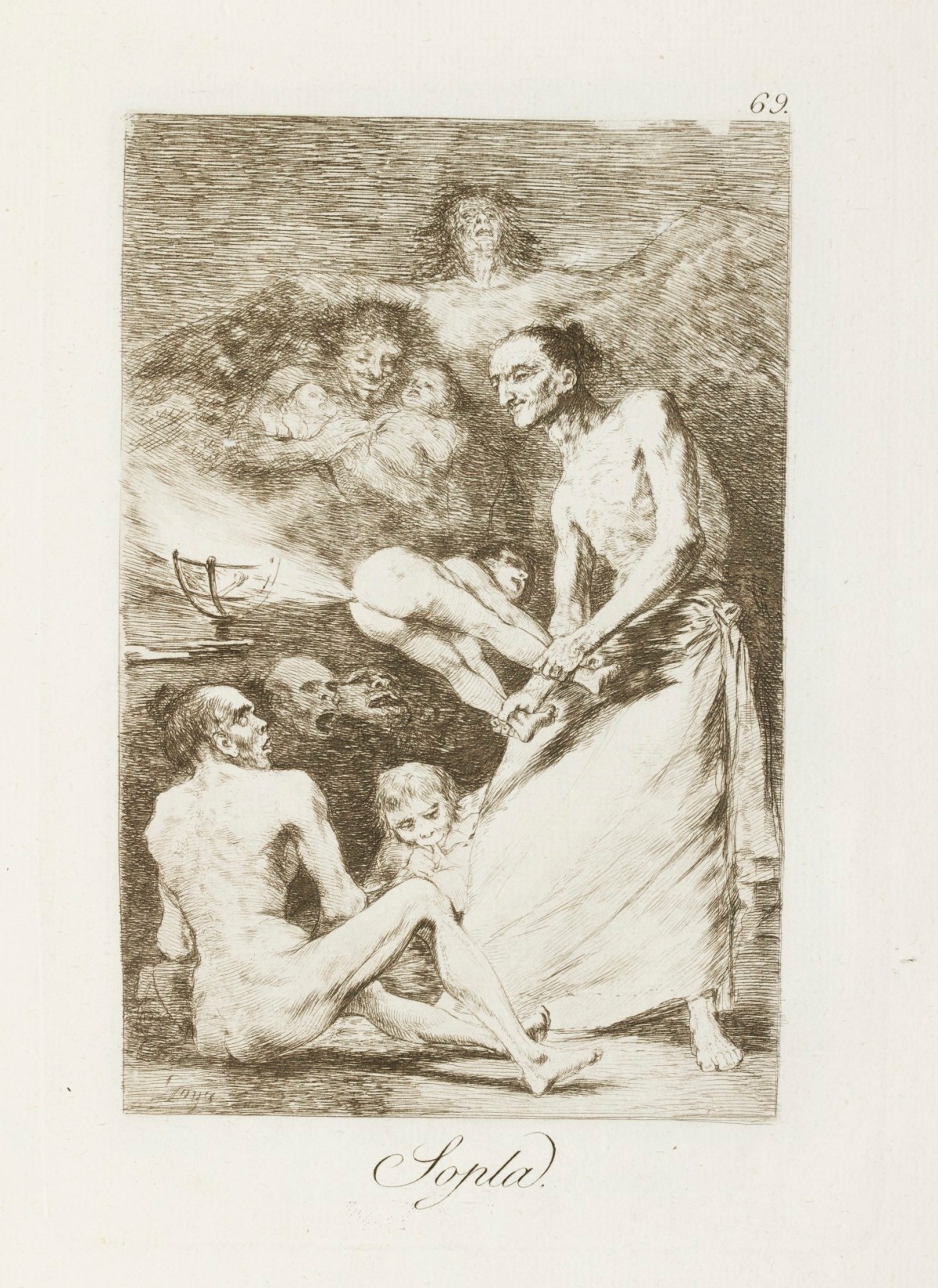 Francisco Goya, 'Sopla.'