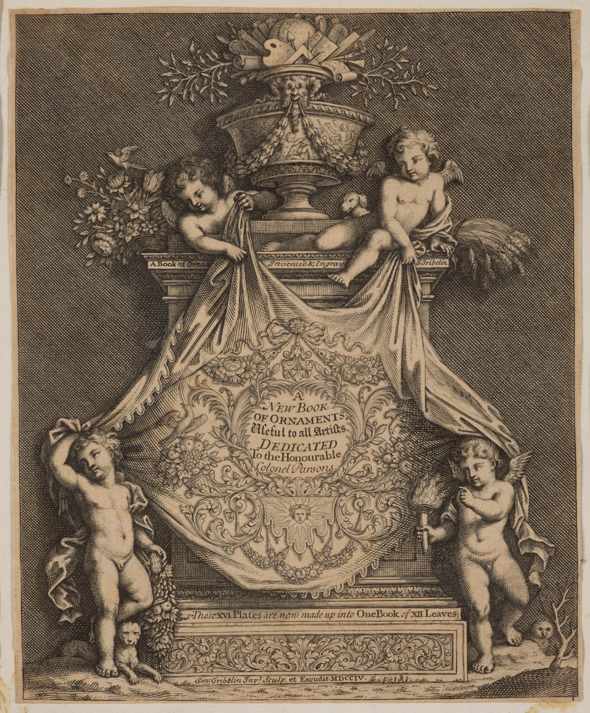 Simon Gribelin, Title-page to A New Book of Ornaments