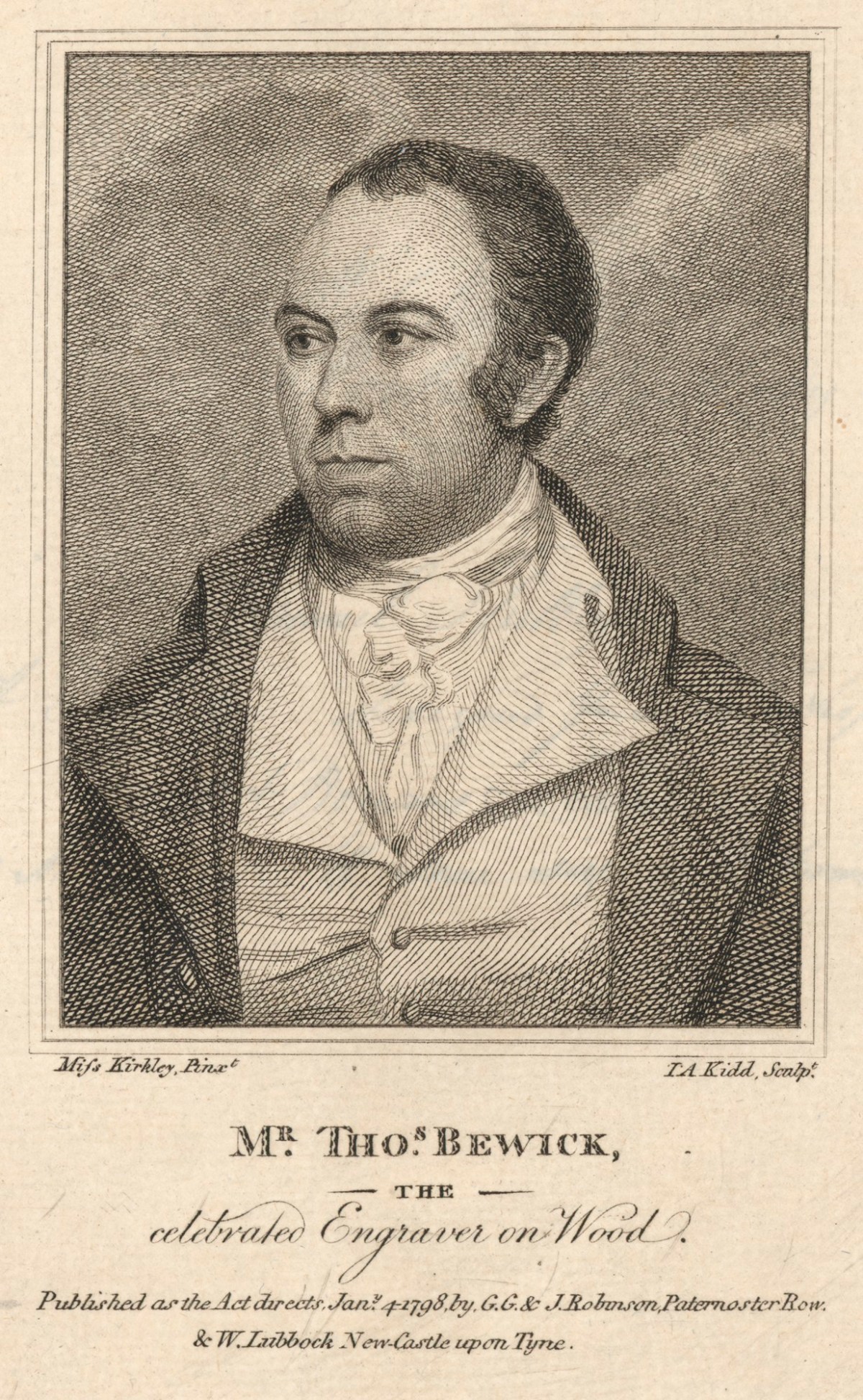 Miss Kirkley, Portrait of Thomas Bewick