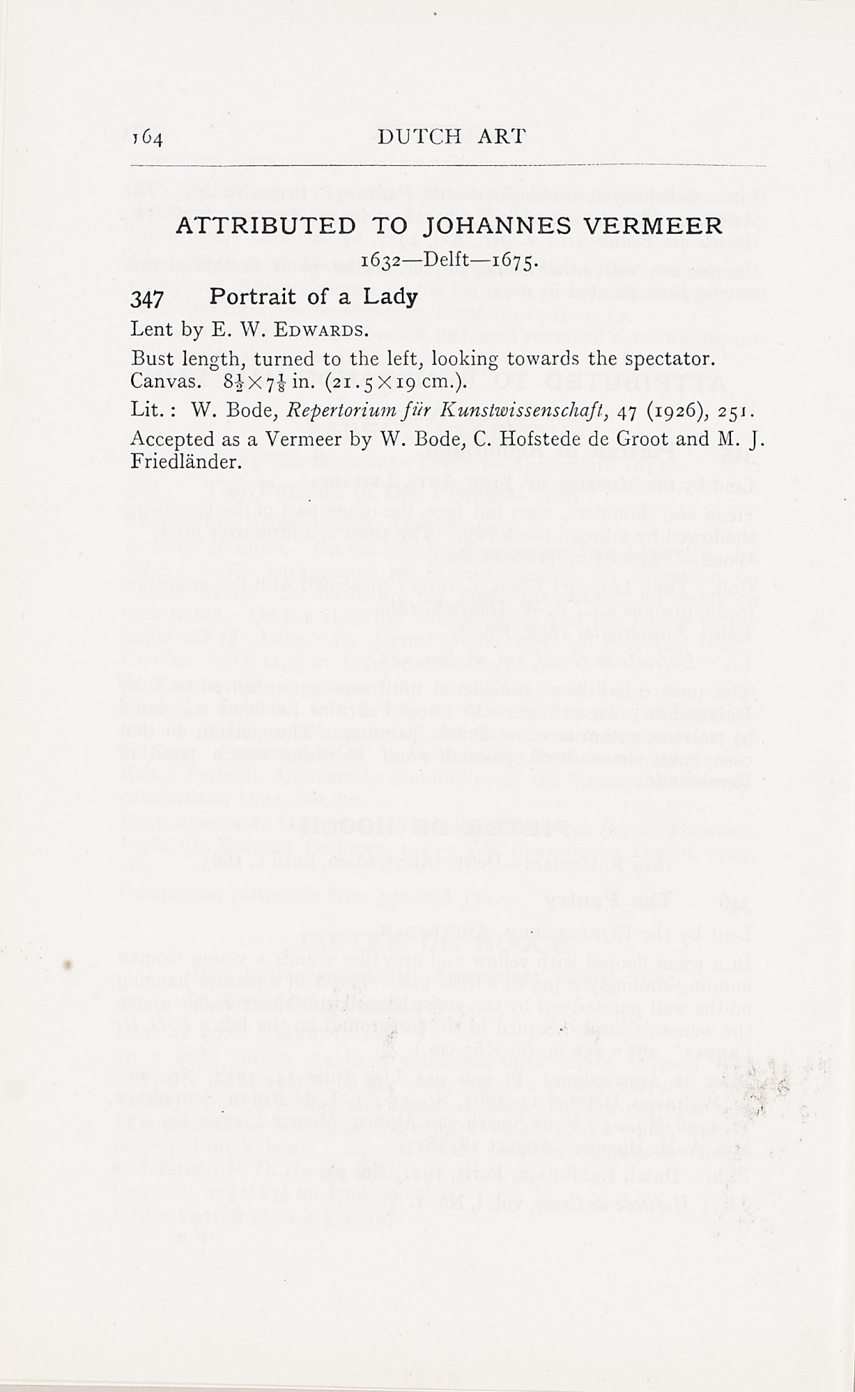 Page 168 of 1929 - Exhibition of Dutch Art 1450-1900