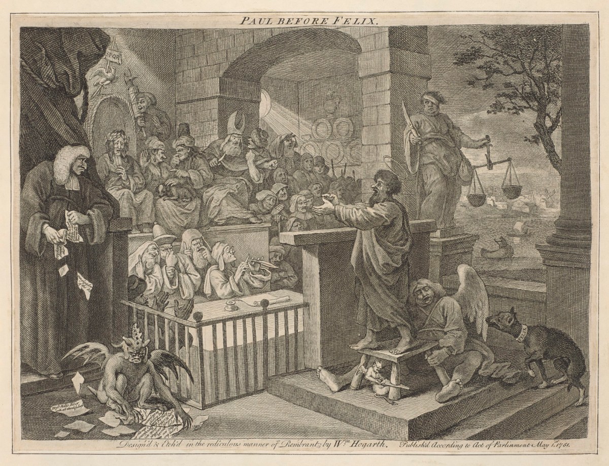 William Hogarth, Paul Before Felix Burlesqued
