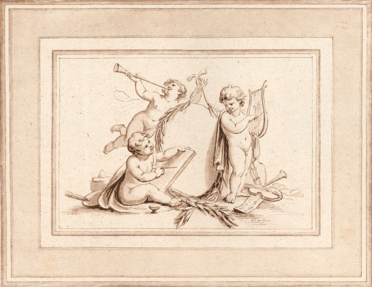 Giovanni Battista Cipriani RA, Fame, Music and Drawing