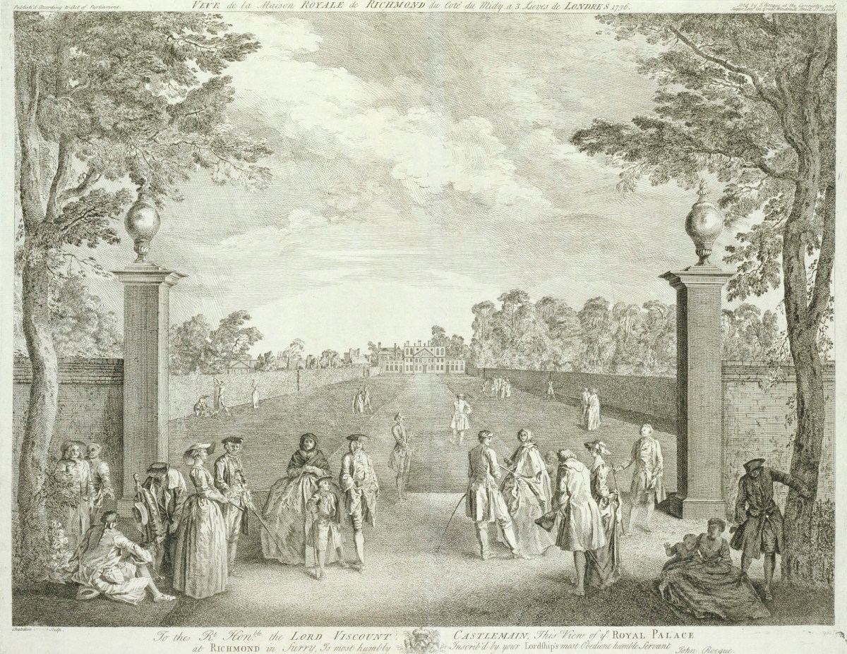 Jean Baptiste Claude Chatelain, View of the southwest front of Richmond Lodge