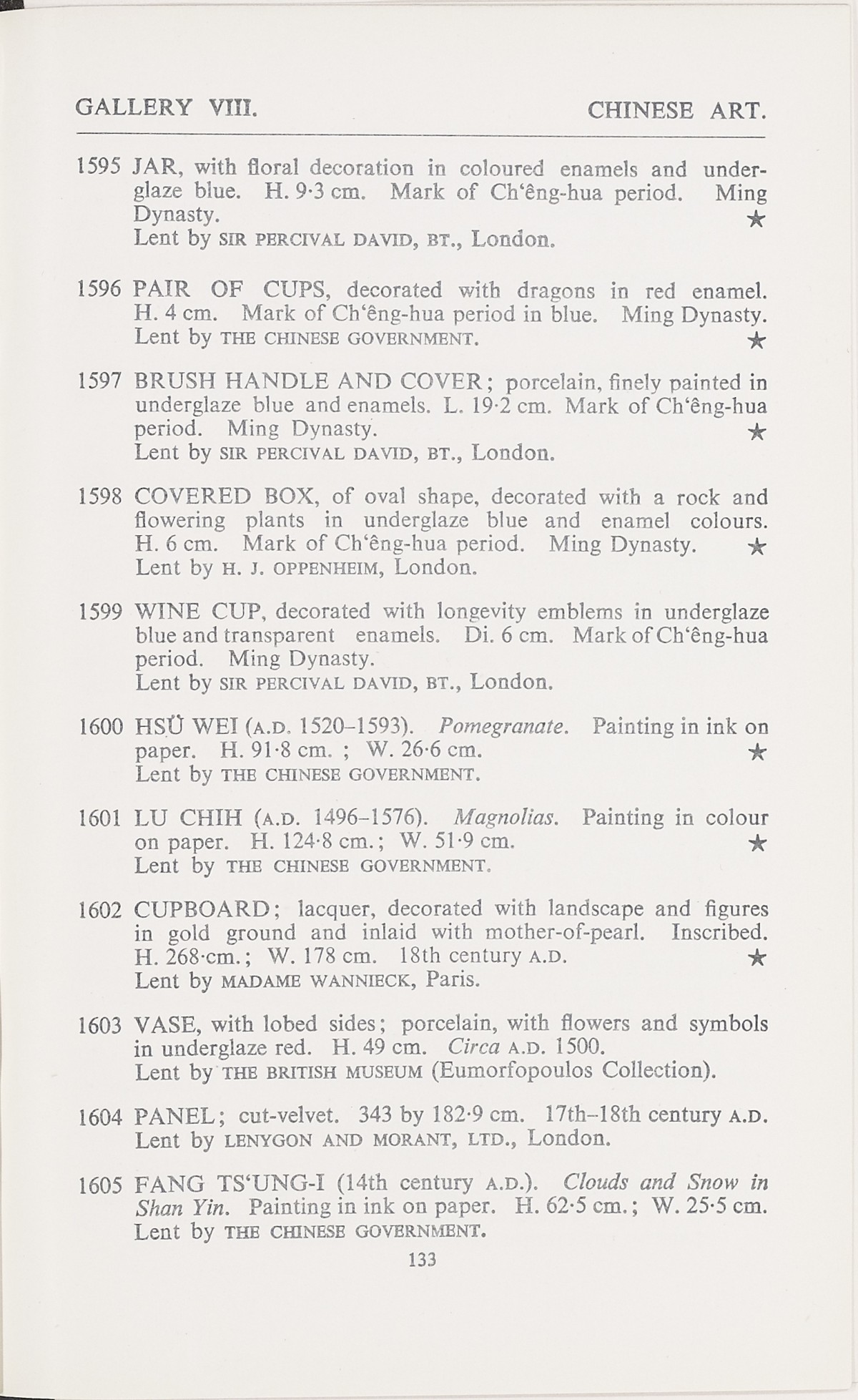 Page 161 of 1935-36 - International Exhibition of Chinese Art