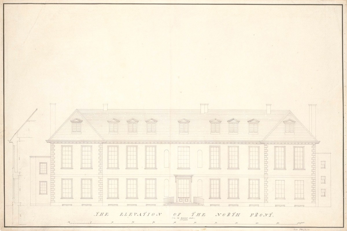 Samuel Ware, Survey of north front, Burlington House, Piccadilly, Westminster, London: elevation