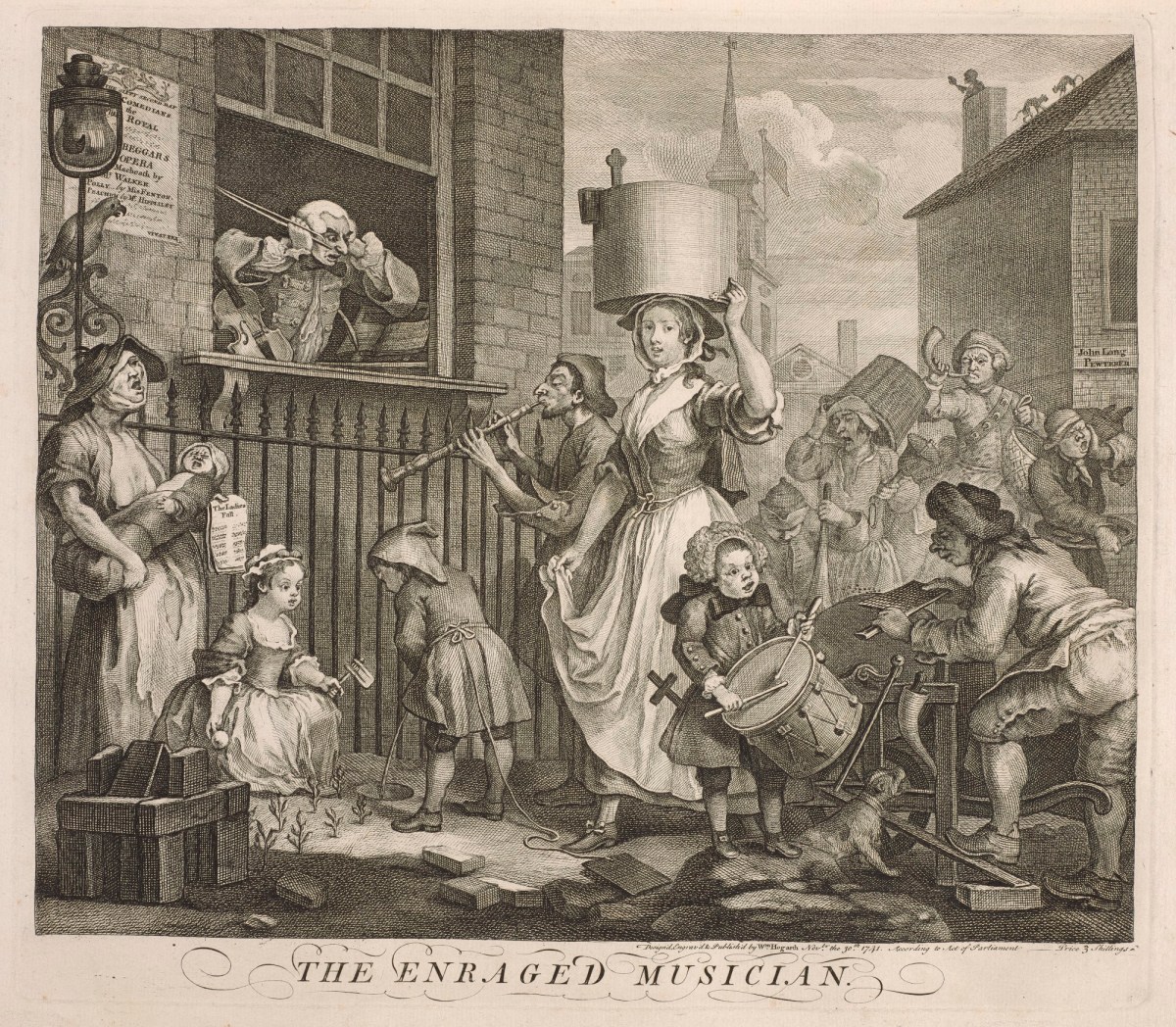 William Hogarth, The Enraged Musician