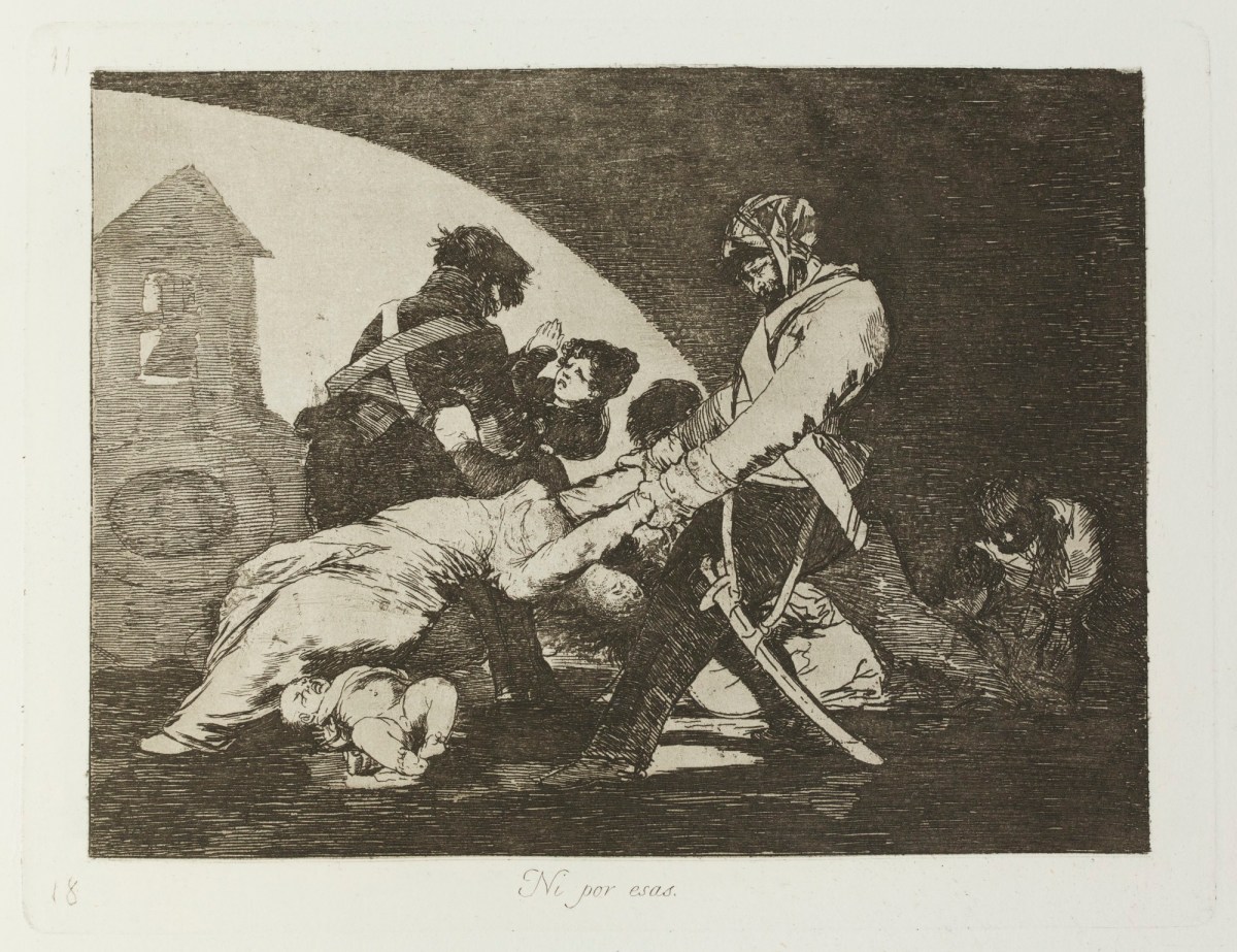 Francisco Goya, 'Ni por esas.'