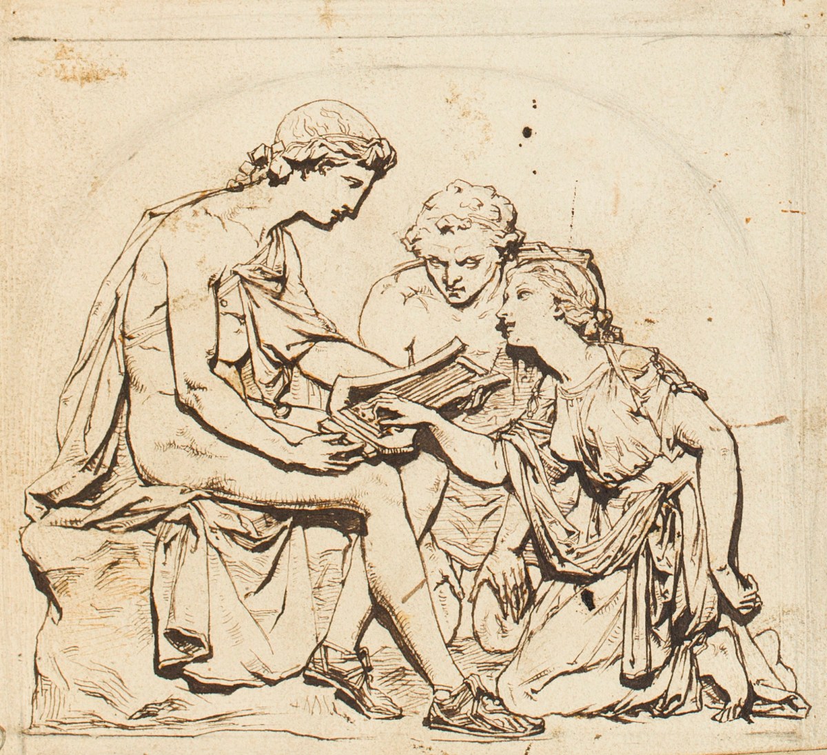 Henry Hugh Armstead RA, Design for 'The Origin of Music in Greece'