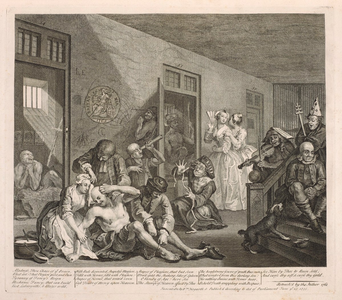 William Hogarth, A Rake's Progress, plate 8