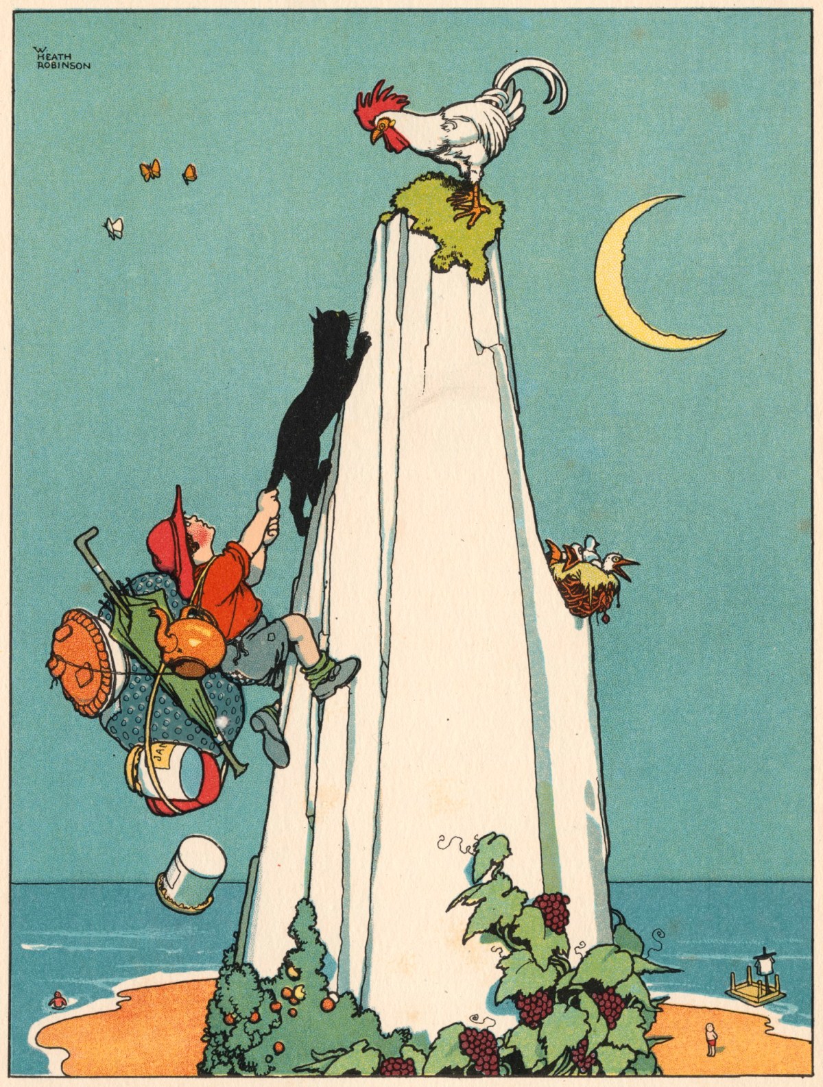 William Heath Robinson, 'Climbing the Peak'