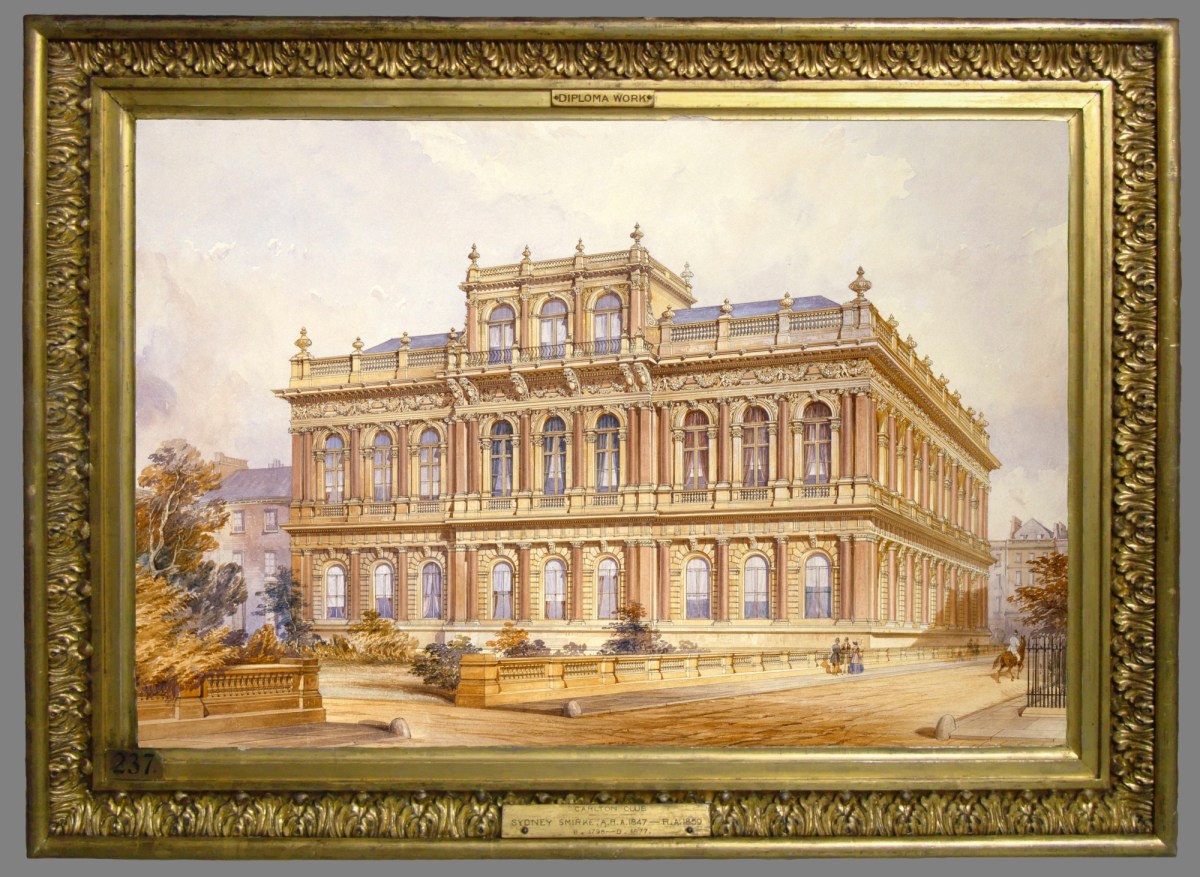 Unknown, Frame for Sydney Smirke RA 'Design for the Carlton Club, Pall Mall, Westminster, London: perspective'