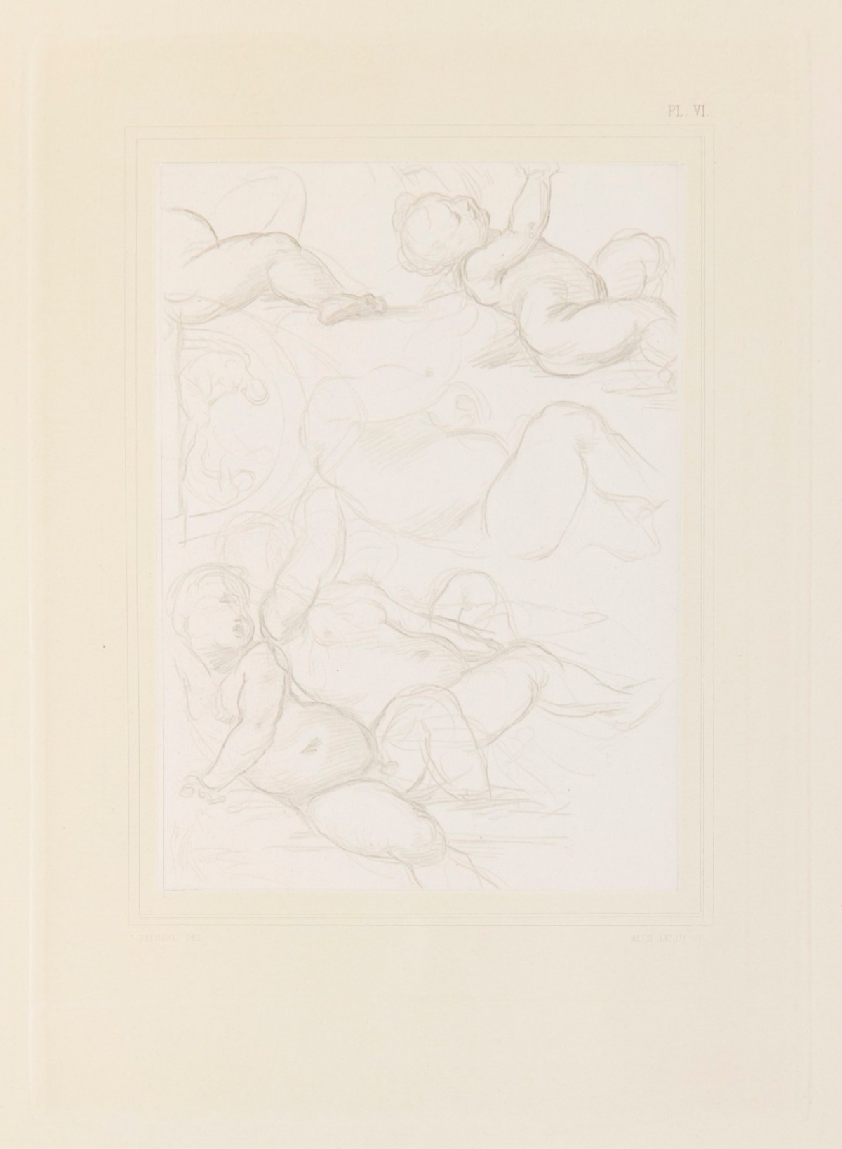 Raphael, Sketches of sleeping children.