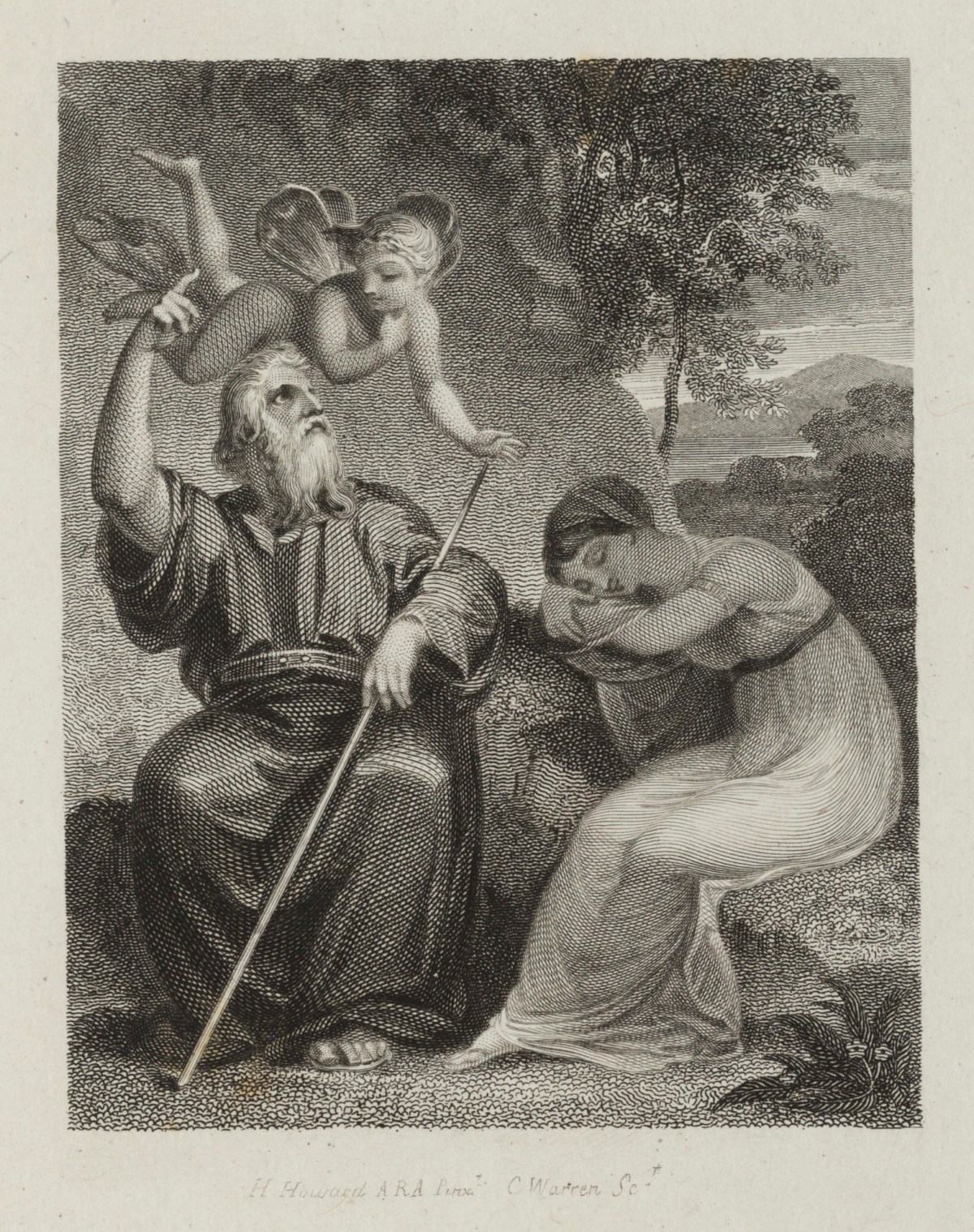 Henry Howard RA, Sleeping maiden and sage