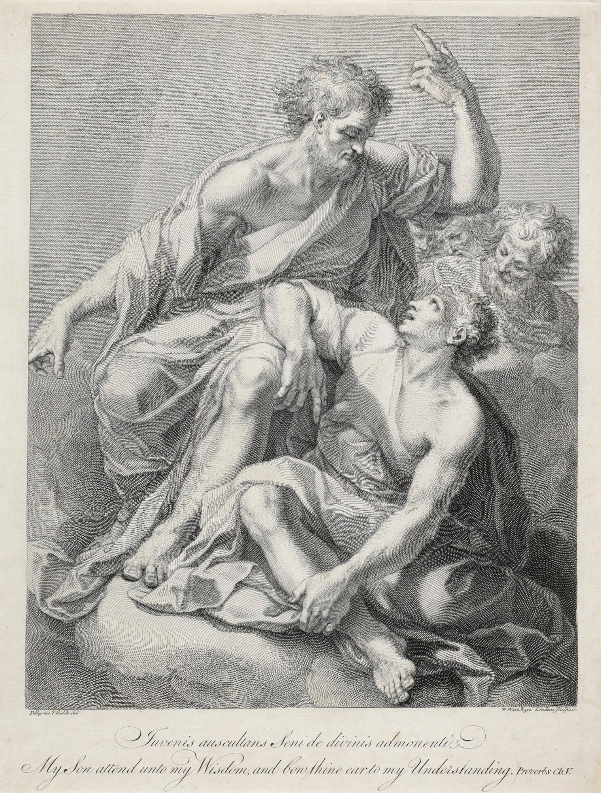 Francesco Bartolozzi RA, Youth admonished by a Sage