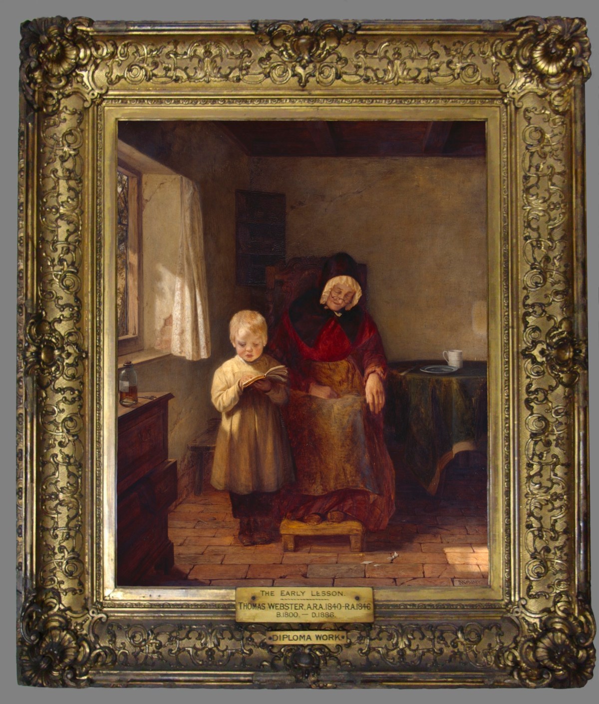 Unknown, Frame for Thomas Webster RA 'The Early Lesson'