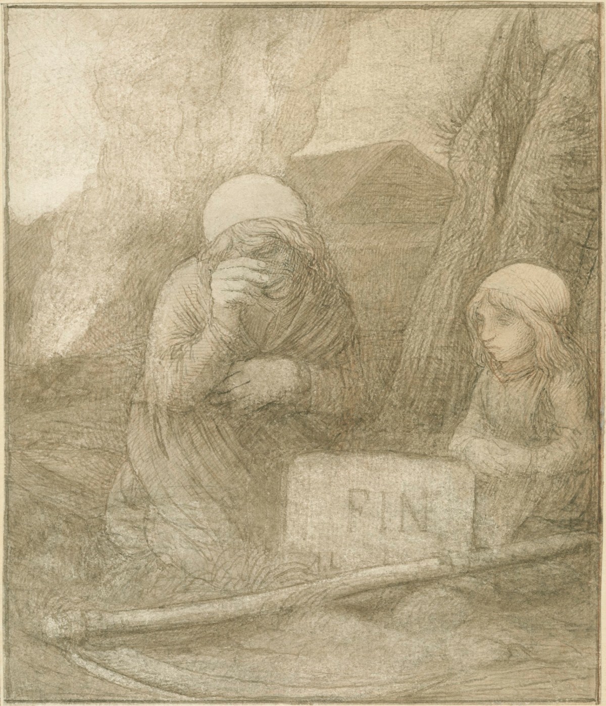 Alphonse Legros, Fin - La veuve et l'orpheline