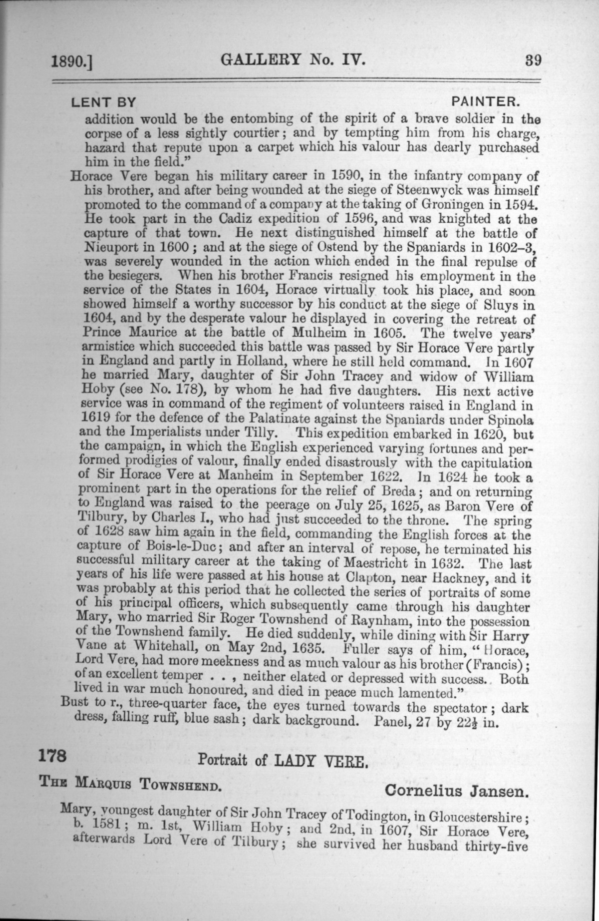 Page 39 of 1890 - Old Masters, deceased masters of the British School, drawings & models by Alfred Stevens