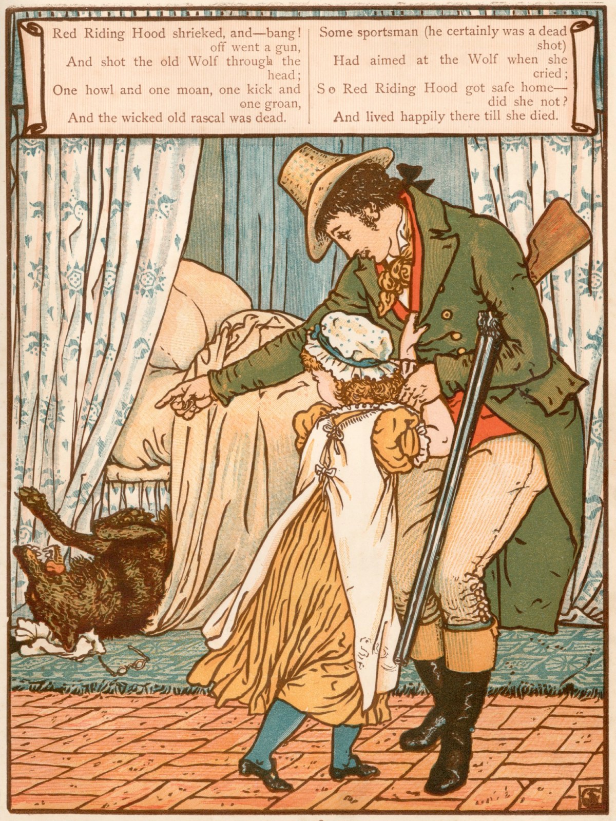 Walter Crane, 'And the wicked old rascal was dead'