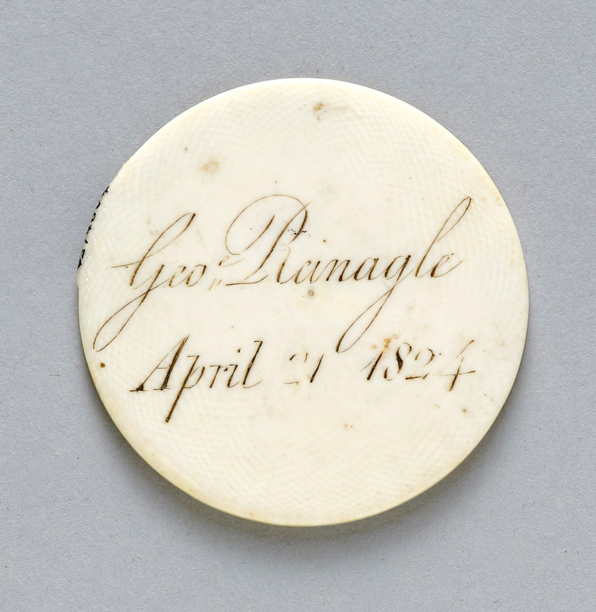 Unknown maker, Ivory ticket