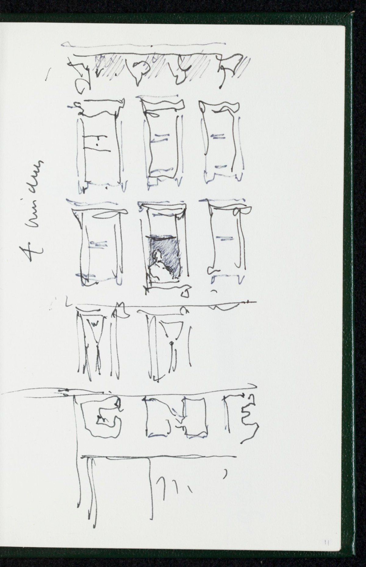 Sir Hugh Casson PRA, New England Connecticut sketchbook