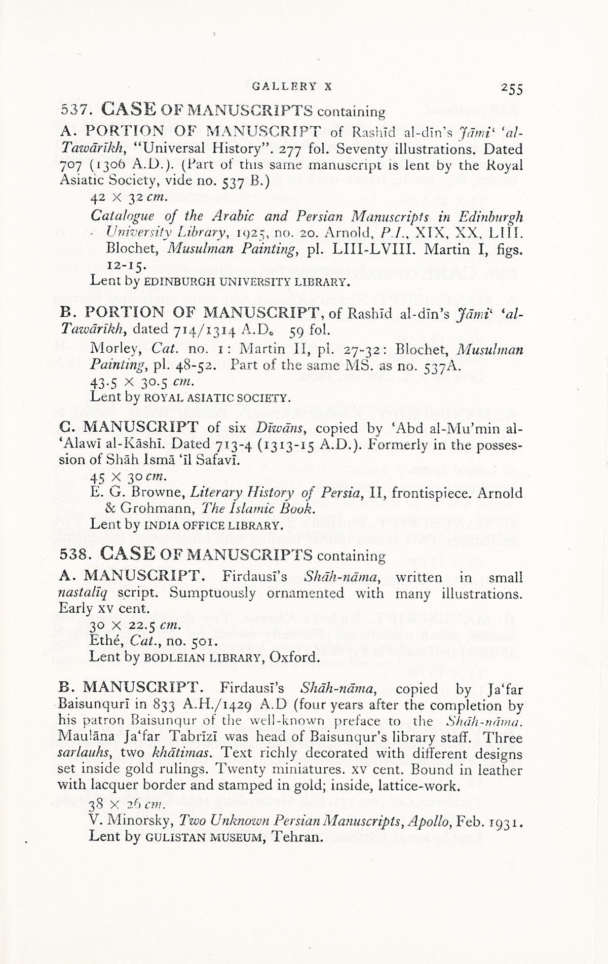 Page 283 of 1931 - International Exhibition of Persian Art