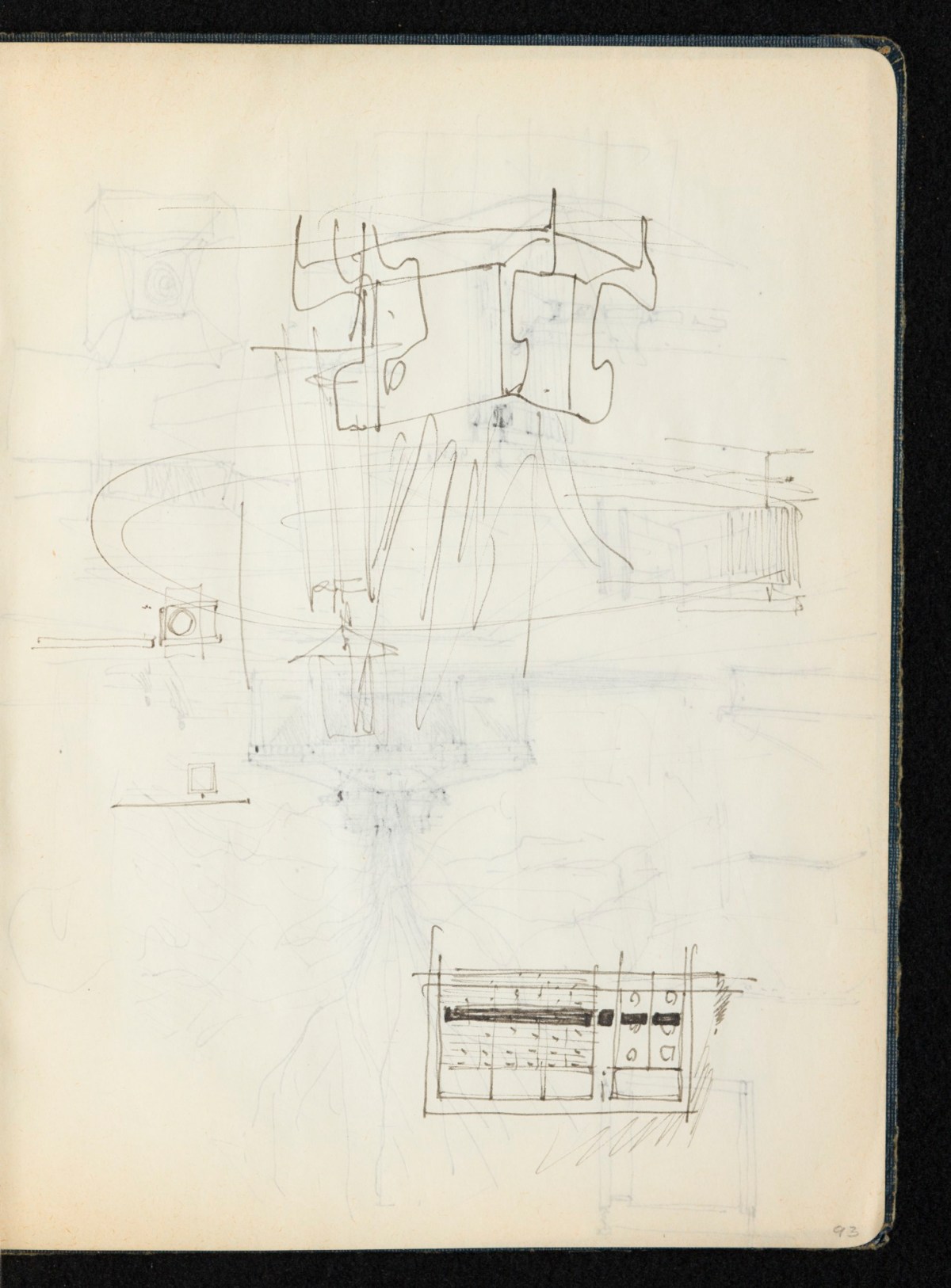 Sir Hugh Casson PRA, Britannia and Glyndebourne sketchbook