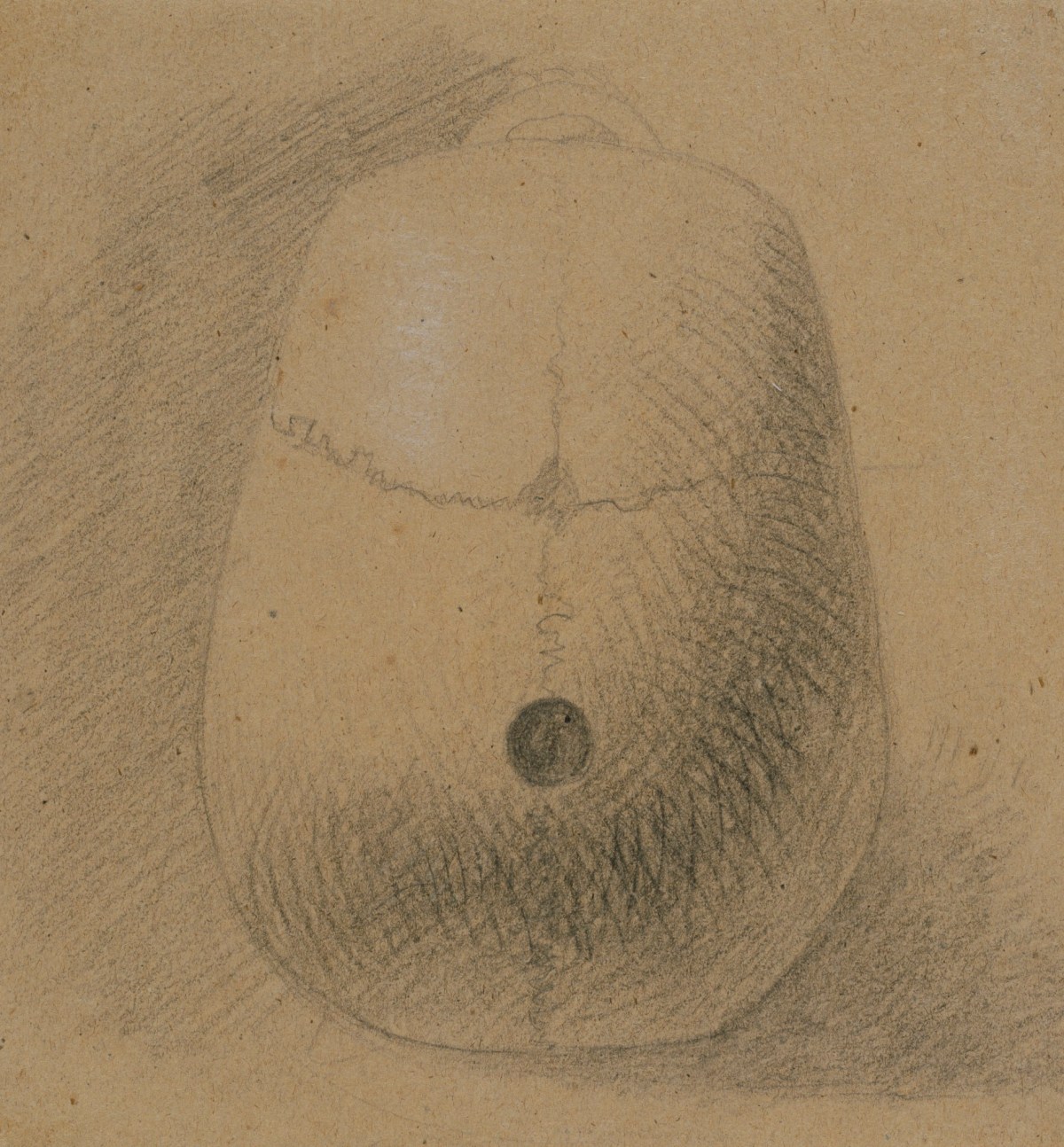 Benjamin Robert Haydon, Study of a skull with a hole in the top