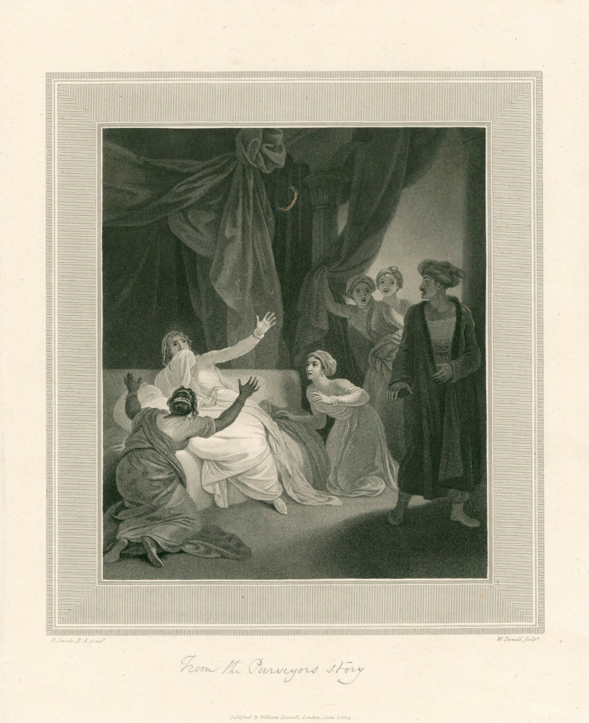 William Daniell RA, The Adventure Of Hunch-Back, And The Stories Connected With It, (From The Arabian Nights Entertainments.) with illustrative Prints, Engraved By William Daniell, From Pictures Painted By Robert Smirke, R.A.
