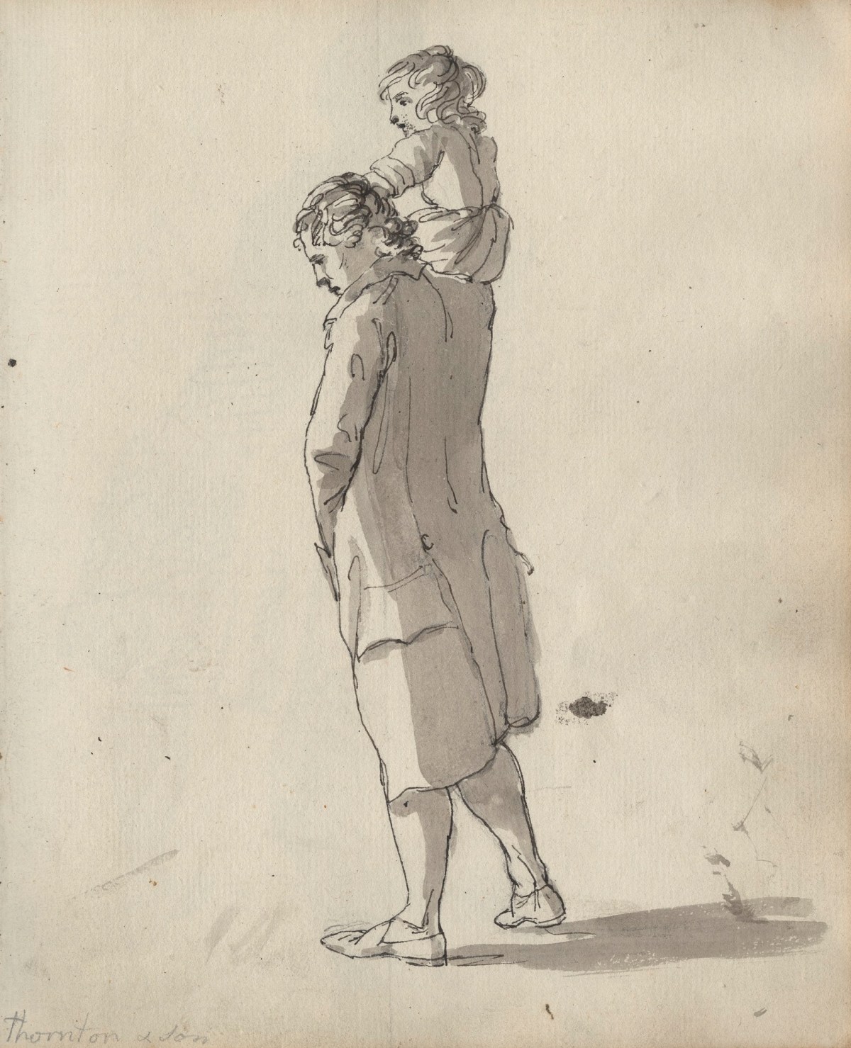 Unknown artist, Leaf from a sketchbook