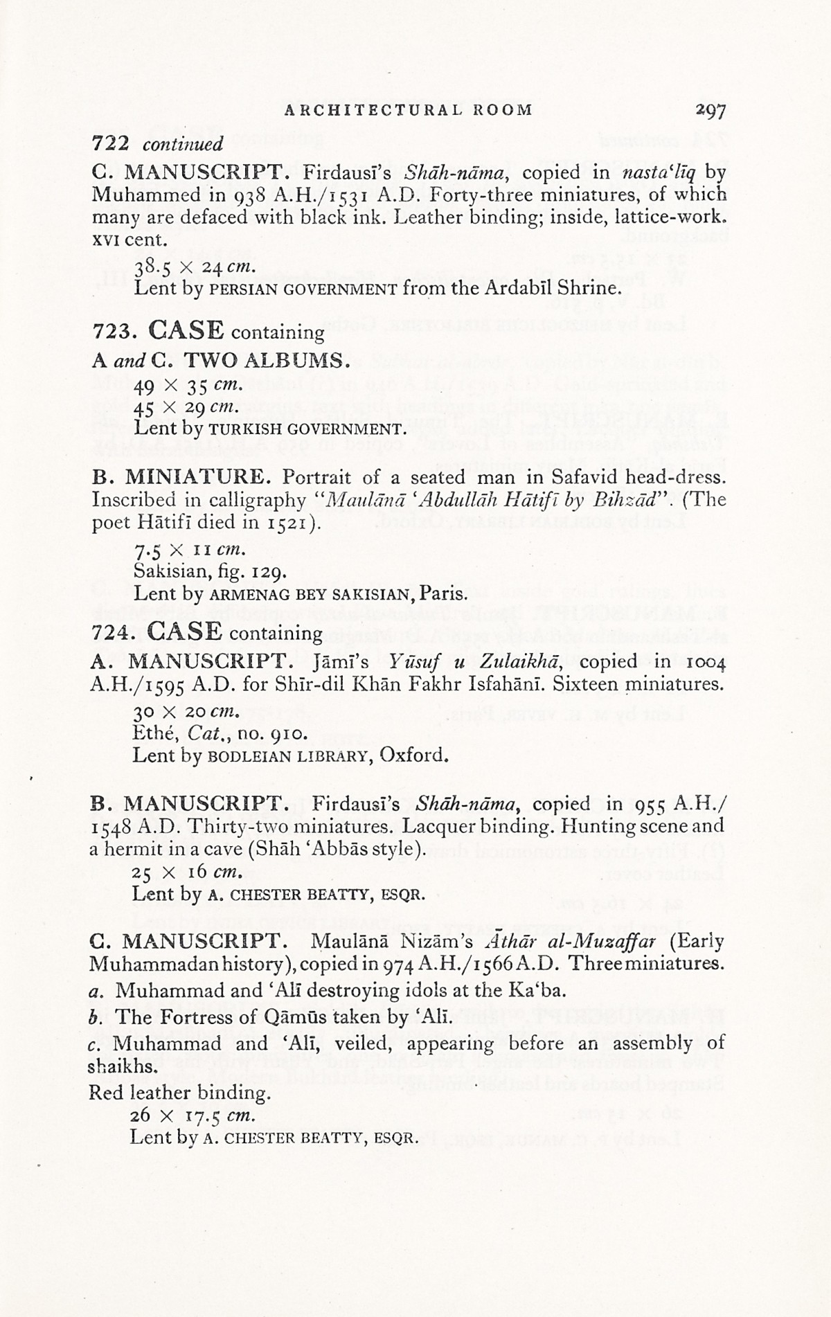 Page 325 of 1931 - International Exhibition of Persian Art