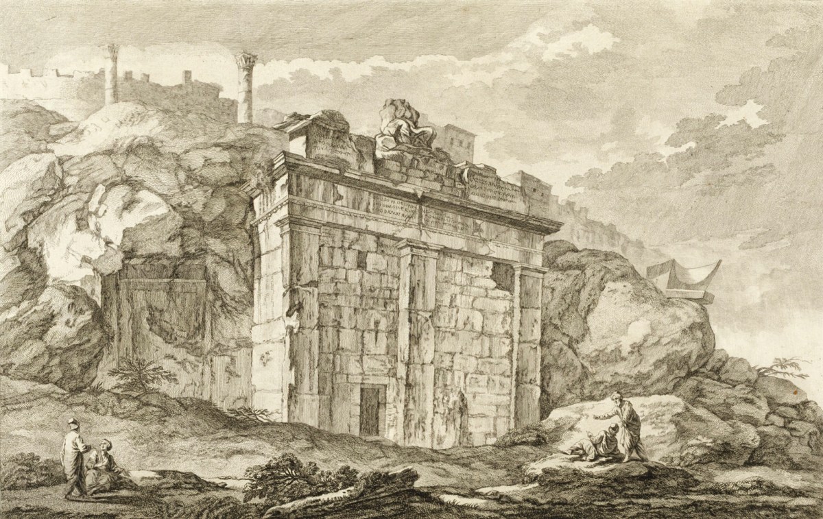 View of the Choragic Monument of Thrasyllus, Athens | Works of Art | RA ...