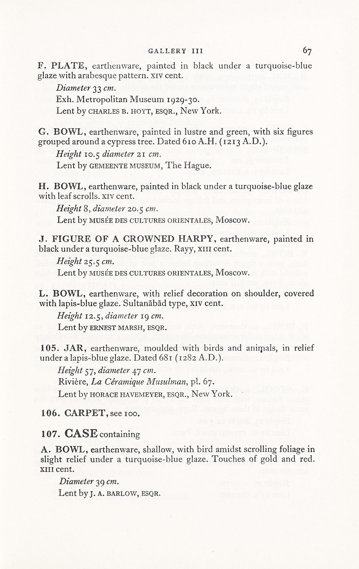 Page 95 of 1931 - International Exhibition of Persian Art
