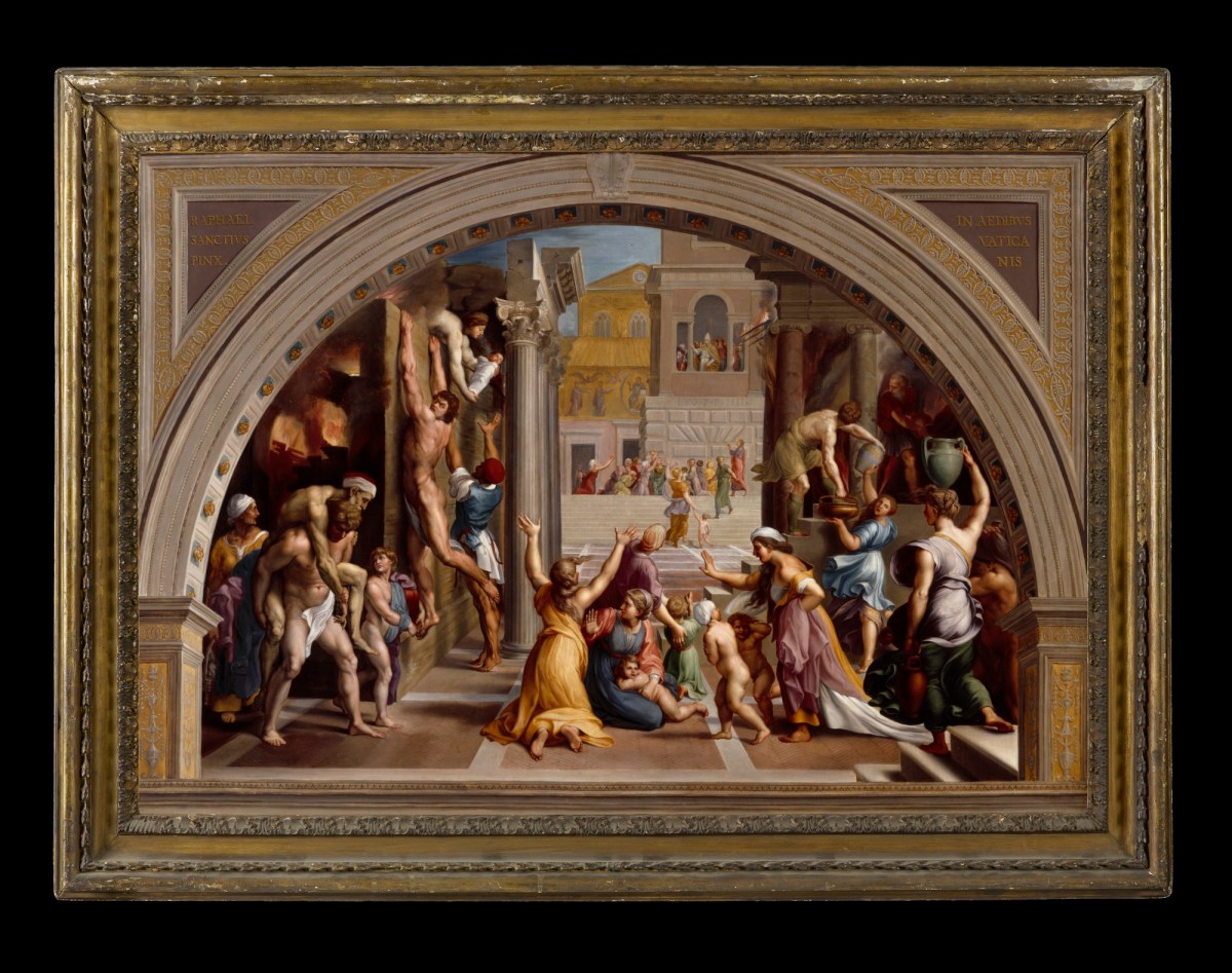 Unknown, Frame for Giuseppe Cades 'Copy after Raphael Burning of the Borgo'