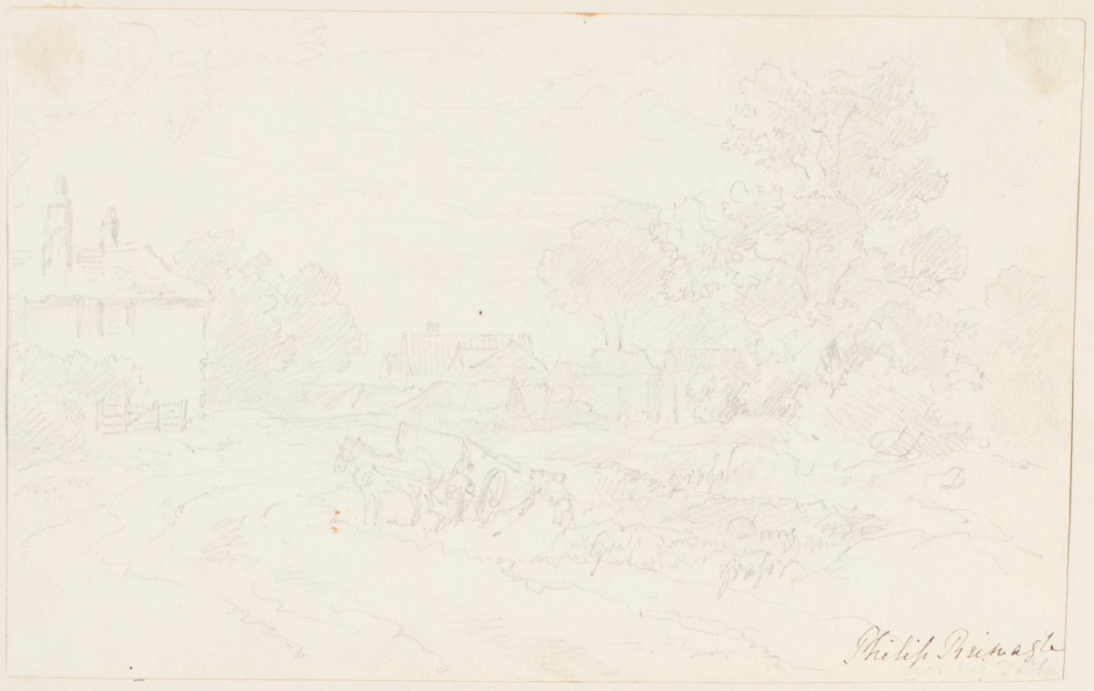 Philip Reinagle RA, Sketch of a country road