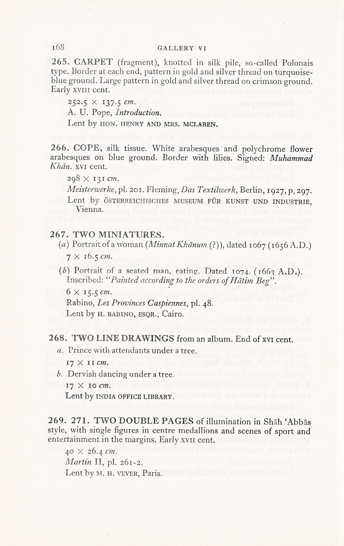 Page 196 of 1931 - International Exhibition of Persian Art