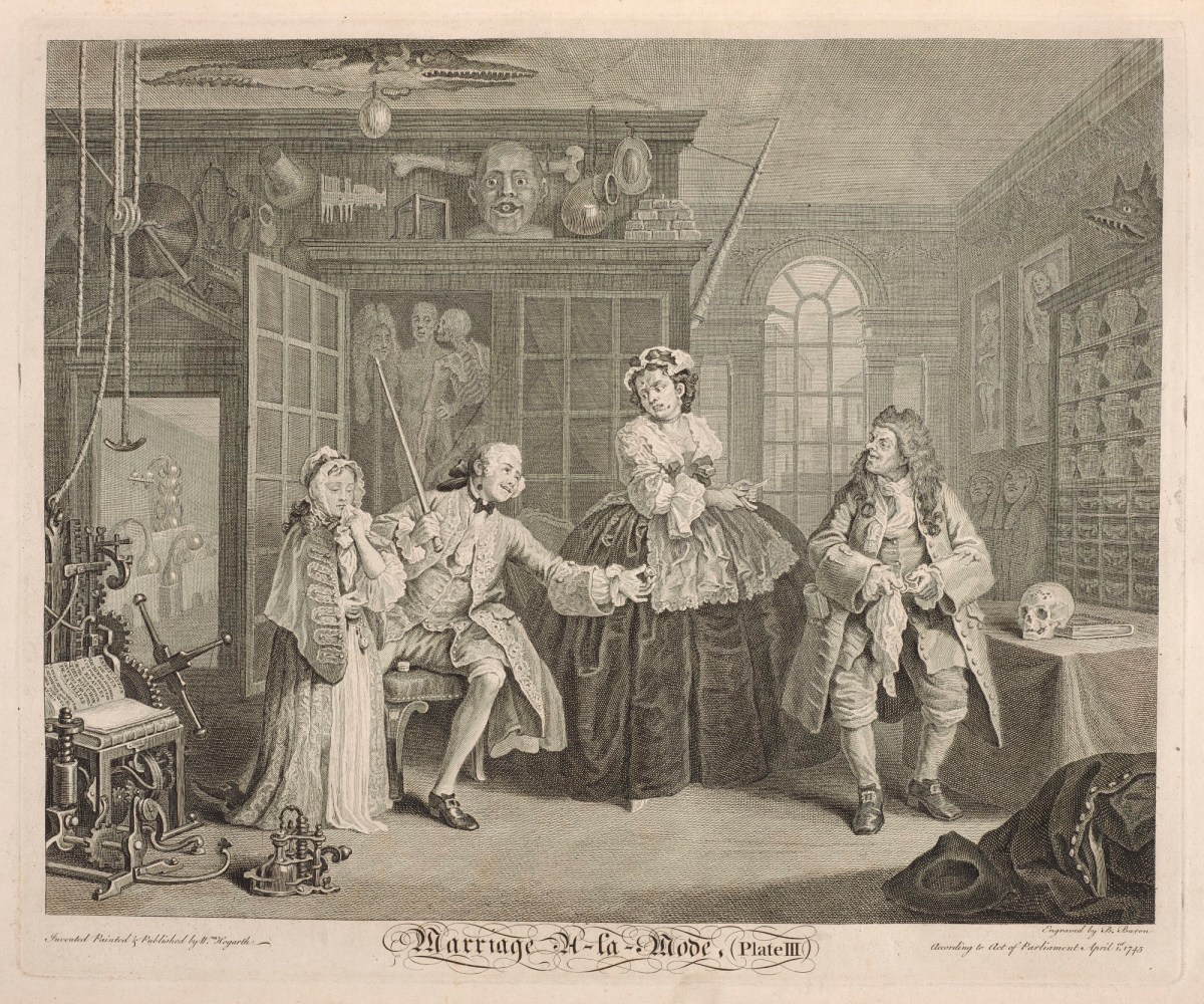 William Hogarth, Marriage-à-la-Mode, plate 3
